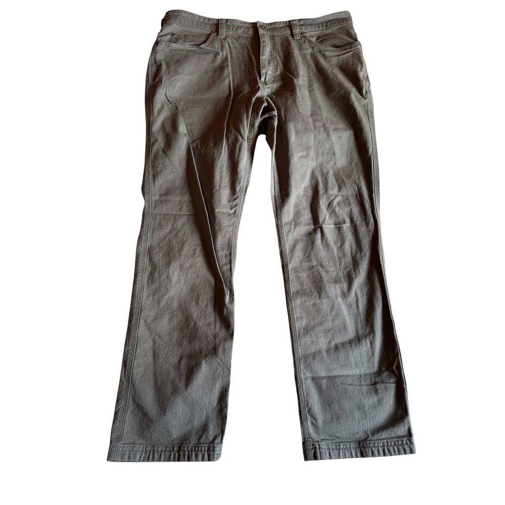 Duluth Trading‎ Co Flex Fire Hose Slim Fit Pants Mens 38x32 Grey Work Trousers